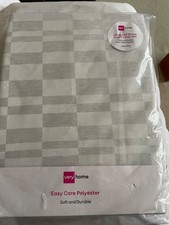 Very Home Duvet set, Jacquard  Stripe Silver. Size Super King. New