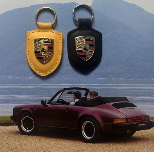 Two porsche keyrings keychain - porsche,