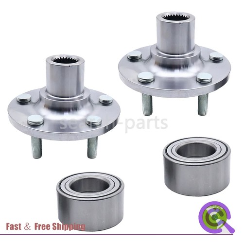 Front wheel hub - and, bearing