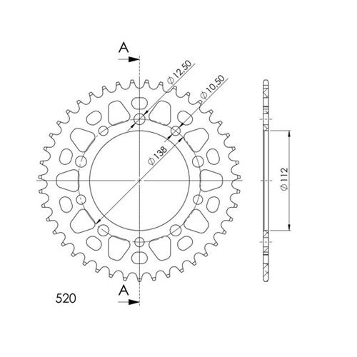 Aluminum sprocket pitch - sprocket,