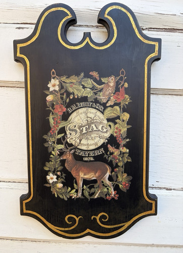 Wood tavern sign - sign, english