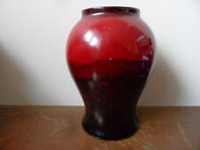 Large Royal Doulton Flambe Vase; English Country Horse Drawn Plough Scene