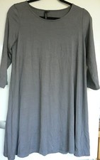 Yong Kim Soft Modal Tunic with 3/4  length sleeves slate grey 10