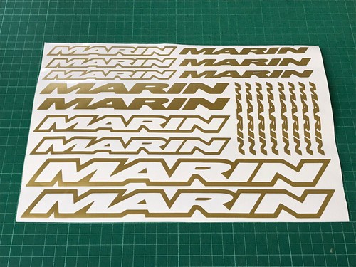 Marin cycling decals - cycling, stickers