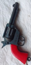 Vintage old Metal keyring Key Display Item Toy Hand Gun Victory Pistol 