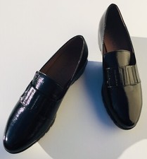 Wonders Black Loafer, Shiny