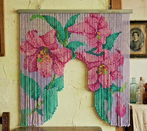 Showa retro beaded curtain - showa,