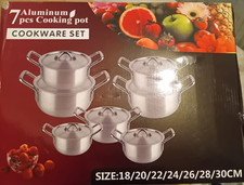 7Pcs Aluminium Cookware Set of