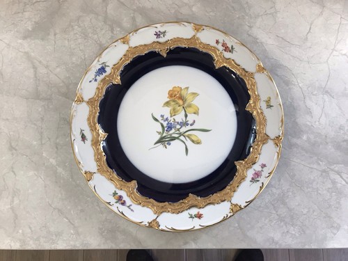 Antique meissen form colbalt - meissen,