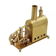 M89 Mini Brass Steam Engine with Boiler Live Model Kit DIY Gift Collection