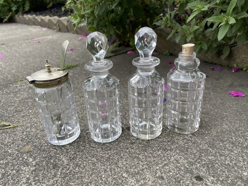 Vintage cut glass silver - vintage,