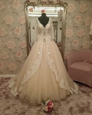 Ronald Joyce wedding dress BLUSH LIGHT PINK