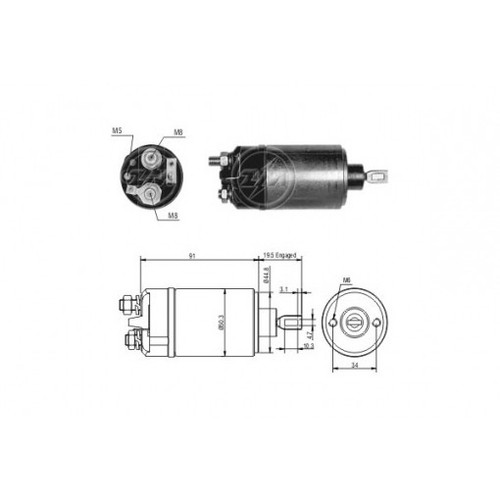 Electromagnet ee164g - zm,