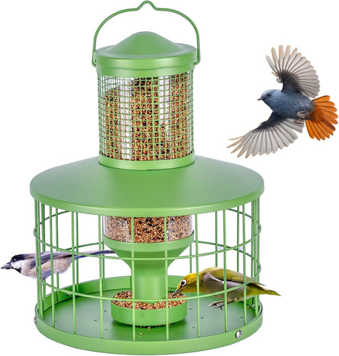 Caged bird feeders - caged,