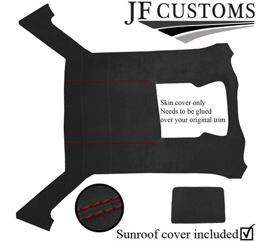 Red stitch grey suede - d,
