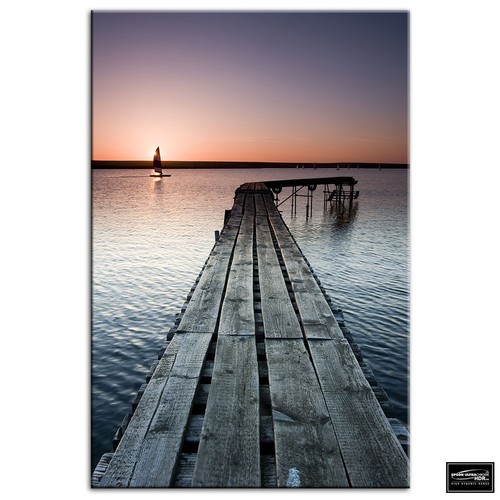 Jetty lake sunset - jetty, seascape