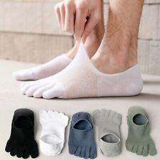 Men Womens Five Finger Toe Socks Sports Trainer Breathable Cotton Running Socks-