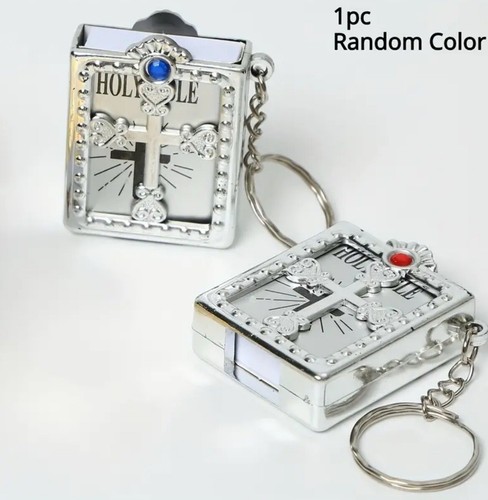 Holy bible keyring sliver - holy,