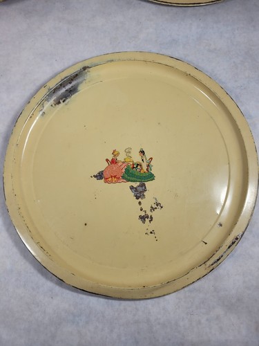 Lot vintage round tin - lot, of