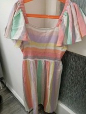 Candy Striped Next Dress Girls