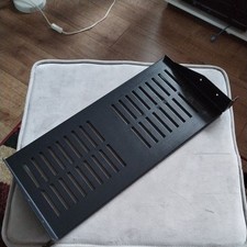 2U 19" Inch Vented Rack Shelf Tray Mount Shelf Tray for Cabinets Flight Cases