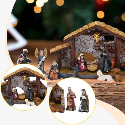 12pcs jesus manger scene - manger,