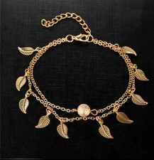 Fashion Ankle Bracelet Women Gold Anklet Foot Jewelry Chain Beach  In Gift Bag 