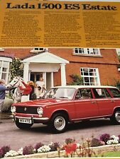 Lada 1500 ES Estate Range Car Sales Info Brochure Sheet Frameable
