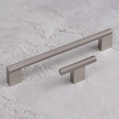 10x nickel cabinet knobs 60mm - cabinet,