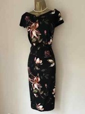 Phase Eight Womens Dress UK 16 EU 44 US 12 Wedding Evening Party Floral Satin