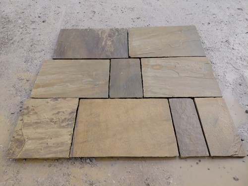 Buff riven yorkstone - buff,