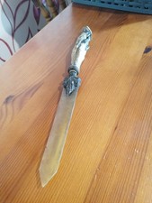 Vintage Souvenir Letter Opener Crafted From Horn With A Goats Foot Handle