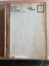 Land Rover Series 11A Parts Catalogue Bonneted Control Models Part No 608024