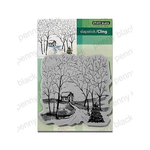 Penny black cling rubber - cling,