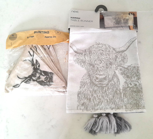 Next highland cow linen table - highland,