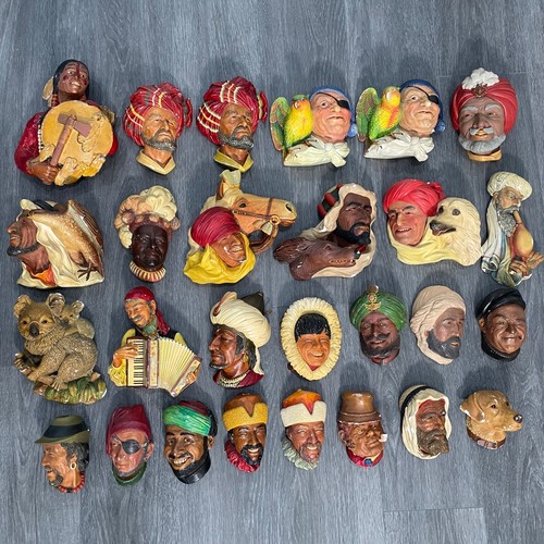 Bossons chalkware heads - bossons,