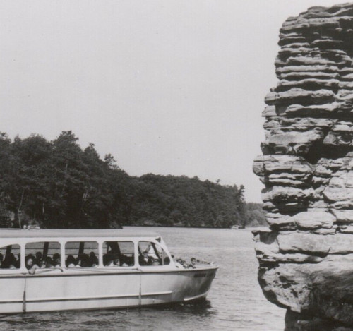 Dells boat tour wisconsin - dells, rppc