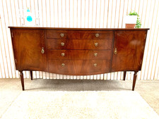 Large mahogany bow front