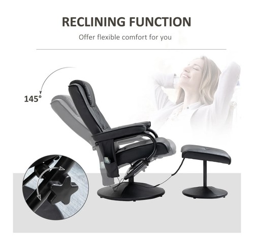 Reclining massage chair with - massage,