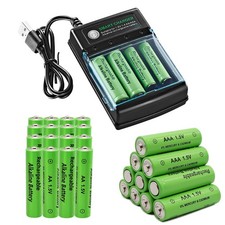 16 Pack Rechargeable AA and