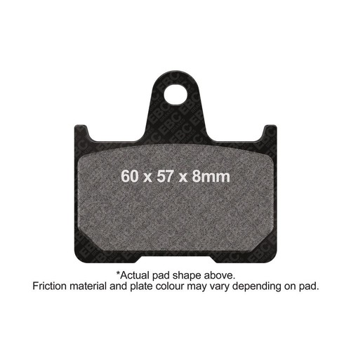 Ebc brake pad rear - ebc, hd