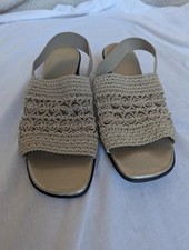 Beige Women's Sandals crochet
