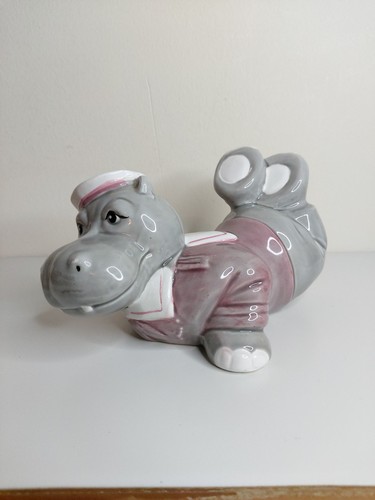 Vintage hippo money box - money,