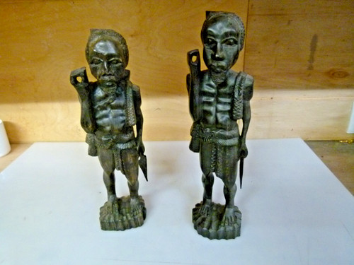 Vintage african tribal hunters - african,