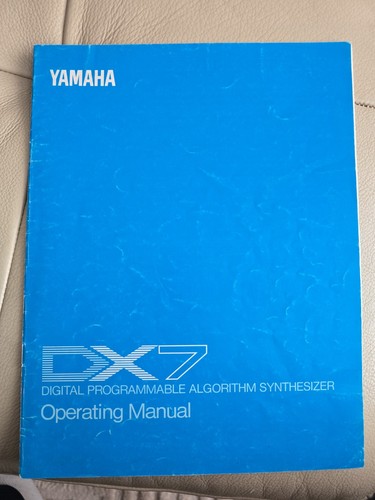 Yamaha dx7 operating manual - dx7,