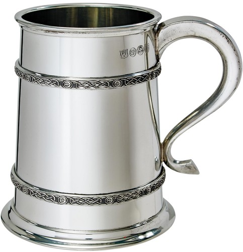 Pewter tankard pint double - pewter,