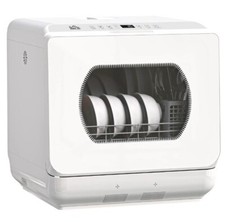 HOMCOM Dishwasher Worktop w/4 Place Settings 6 Programs Small Kitchen Appliances