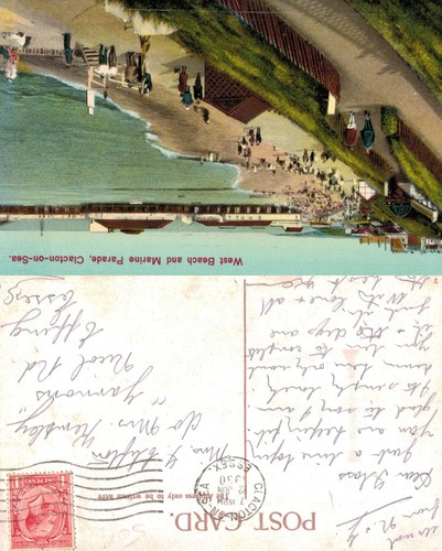 Vintage postcard west beach - postcard,