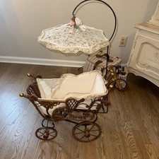 Antique Vintage Wicker Baby