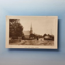 Preston Postcard C1910 Real Photo Lancashire Withy Trees Fulwood Tram A.H&S